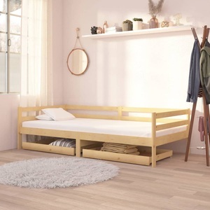 vidaXL, vidaXL Schubladen für Tagesbetten 2 Stk. Kiefer Massivholz, vidaXL Schubladen für Tagesbett 2 Stk. Massivholz Kiefer