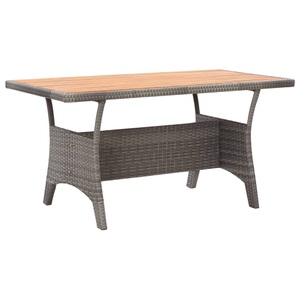 vidaXL, vidaXL Gartentisch Grau 120x70x66 cm Akazie Massivholz, vidaXL Gartentisch Grau 120x70x66 cm Akazie Massivholz