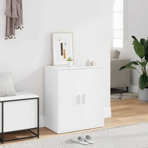 vidaXL Schuhschrank Weiß 60x35x70 cm Spanplatte