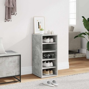 vidaXL Schuhschrank Betongrau 31,5x35x70 cm Spanplatte