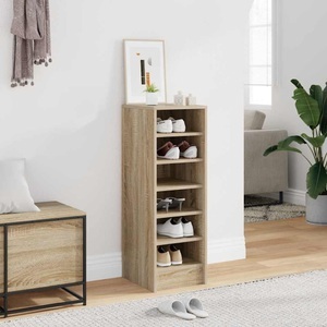 vidaXL Schuhschrank Sonoma-Eiche 31,5x35x90 cm Spanplatte