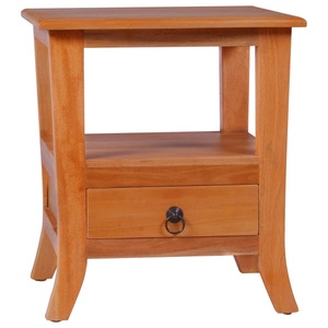 vidaXL, vidaXL Nachttisch 40x40x45 cm Massivholz Mahagoni, 