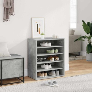 vidaXL, vidaXL Schuhschrank Betongrau 60x35x70 cm Spanplatte