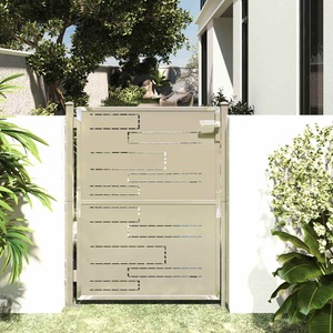 vidaXL, vidaXL Gartentor 100x125 cm Edelstahl, 