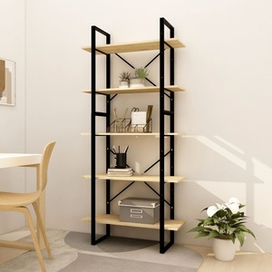 vidaXL, vidaXL Bücherregal 5 Fächer 80x30x175 cm Massivholz Kiefer, vidaXL Bücherregal 5 Fächer 80x30x175 cm Massivholz Kiefer