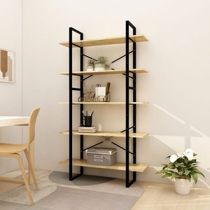vidaXL, vidaXL Bücherregal 5 Fächer 100x30x175 cm Massivholz Kiefer, vidaXL Bücherregal 5 Fächer 100x30x175 cm Massivholz Kiefer