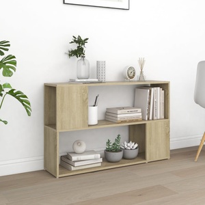 vidaXL, vidaXL Bücherregal Sonoma-Eiche 100x24x63 cm Spanplatte, vidaXL Bücherregal Sonoma-Eiche 100x24x63 cm Holzwerkstoff