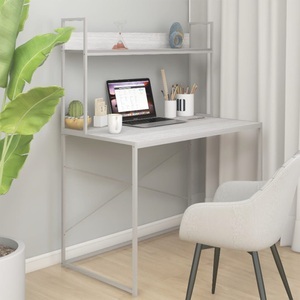 vidaXL, vidaXL Schreibtisch Weiß 110x60x138 cm Holzwerkstoff, 