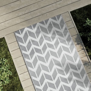 vidaXL, vidaXL Outdoor-Teppich Grau 80x250 cm PP