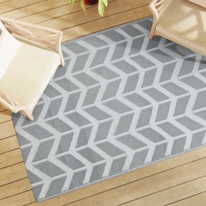 vidaXL, vidaXL Outdoor-Teppich Grau 140x200 cm PP