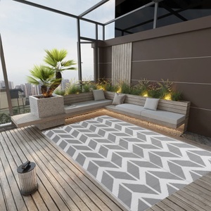 vidaXL, vidaXL Outdoor-Teppich Grau 190x290 cm PP