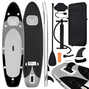 vidaXL, vidaXL SUP-Board-Set Aufblasbar Schwarz 330x76x10 cm, vidaXL SUP-Board-Set Aufblasbar Schwarz 330x76x10 cm