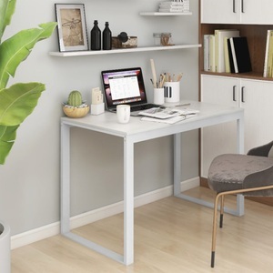 vidaXL, vidaXL Computertisch Weiß 110x60x73 cm Holzwerkstoff, vidaXL Computertisch Weiß 110x60x73 cm Holzwerkstoff