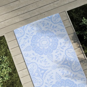 vidaXL, vidaXL Outdoor-Teppich Babyblau 80x250 cm PP