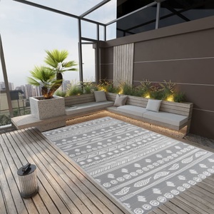 vidaXL, vidaXL Outdoor-Teppich Grau 190x290 cm PP