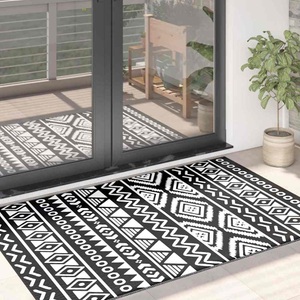 vidaXL, vidaXL Outdoor-Teppich Schwarz 120x180 cm PP