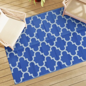 vidaXL, vidaXL Outdoor-Teppich Blau 140x200 cm PP