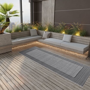 vidaXL, vidaXL Outdoor-Teppich Schwarz 80x150 cm PP