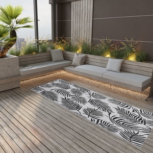 vidaXL, vidaXL Outdoor-Teppich Schwarz 80x250 cm PP
