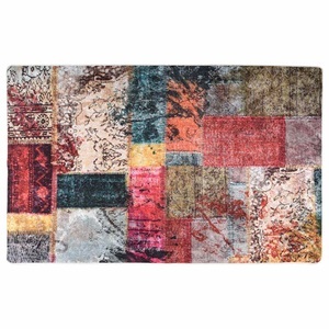 vidaXL, vidaXL Teppich Waschbar Patchwork 160x230 cm Mehrfarbig Rutschfest, vidaXL Teppich Waschbar Patchwork 160x230 cm Mehrfarbig Rutschfest