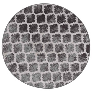 vidaXL, vidaXL Teppich Waschbar Mehrfarbig ?120 cm Rutschfest, vidaXL Teppich Waschbar Mehrfarbig ?120 cm Rutschfest
