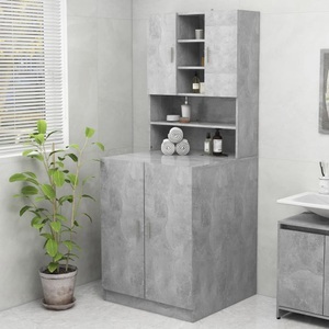 vidaXL, vidaXL Waschmaschinenschrank Betongrau, vidaXL Waschmaschinenschrank Betongrau