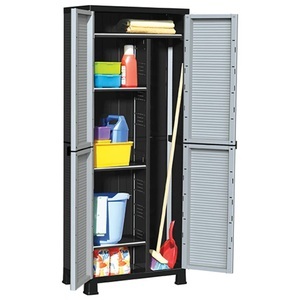 vidaXL, vidaXL Kunststoffschrank 68x39x171,5 cm, vidaXL Kunststoffschrank 68x39x171,5 cm