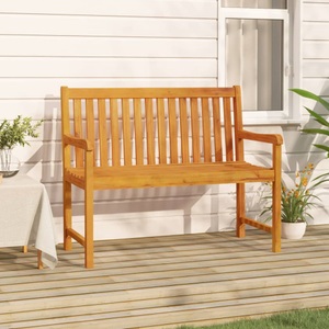 vidaXL, vidaXL Gartenbank 110 cm Massivholz Akazie, vidaXL Gartenbank 110 cm Massivholz Akazie