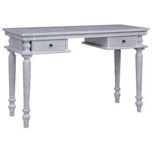 vidaXL, vidaXL Schreibtisch 115x50x78 cm Massivholz Mahagoni, vidaXL Schreibtisch 115x50x78 cm Massivholz Mahagoni