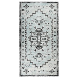 vidaXL, vidaXL Outdoor-Teppich Flachgewebe 80x150 cm Grün und Grau, 