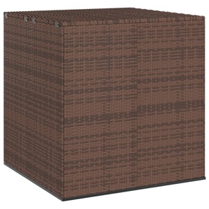 vidaXL, vidaXL Garten-Kissenbox PE Rattan 100x97,5x104 cm Braun, VidaXL - Kissenbox poly-rattan, One Size, Braun