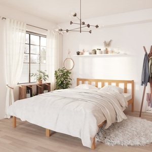 vidaXL, vidaXL Massivholzbett Honigbraun Kiefer 150x200 cm 5FT King Size, vidaXL Massivholzbett Honigbraun Kiefer 150x200 cm