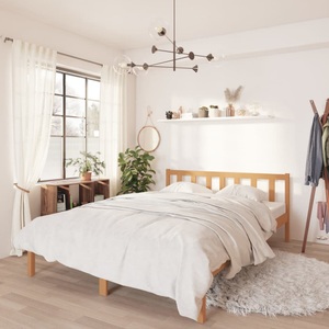 vidaXL, vidaXL Massivholzbett Honigbraun Kiefer 150x200 cm 5FT King Size