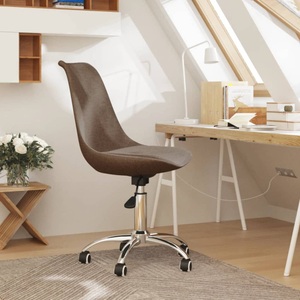 vidaXL, vidaXL Bürostuhl Drehbar Taupe Stoff, 