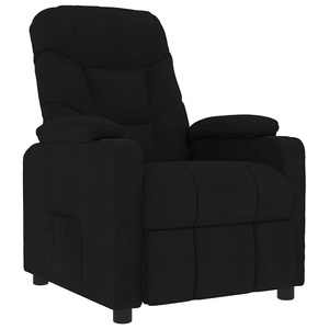 vidaXL, vidaXL Massagesessel Schwarz Stoff, vidaXL Massagesessel Schwarz Stoff