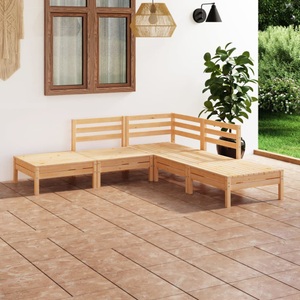 vidaXL, vidaXL 5-tlg. Garten-Lounge-Set Kiefer Massivholz, 