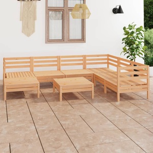 vidaXL, vidaXL 8-tlg. Garten-Lounge-Set Massivholz Kiefer, 