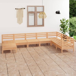 vidaXL, vidaXL 8-tlg. Garten-Lounge-Set Massivholz Kiefer, 