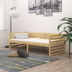 vidaXL, vidaXL Tagesbett mit Matratze 90x200 cm Kiefer Massivholz, 