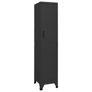 vidaXL, vidaXL Schließfachschrank Anthrazit 38x45x180 cm Stahl, vidaXL Schließfachschrank Anthrazit 38x45x180 cm Stahl
