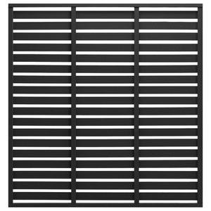 vidaXL, vidaXL Zaunelement WPC 180 x 180 cm Schwarz, vidaXL Zaunelement WPC 180x180 cm Schwarz