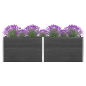 vidaXL, vidaXL Garten-Hochbeet 200x100x91 cm WPC Grau, 