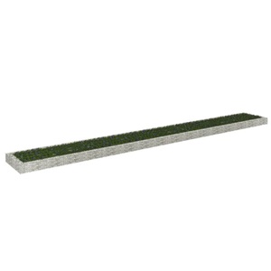 vidaXL, vidaXL Gabionen-Hochbeet Verzinkter Stahl 800x100x20 cm, vidaXL Gabionen-Hochbeet Verzinkter Stahl 800x100x20 cm