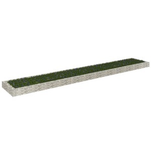 vidaXL, vidaXL Gabionen-Hochbeet Verzinkter Stahl 600x100x20 cm, vidaXL Gabionen-Hochbeet Verzinkter Stahl 600x100x20 cm