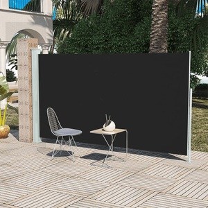 vidaXL, vidaXL Seitenmarkise Ausziehbar 160x300 cm Schwarz, vidaXL Seitenmarkise Ausziehbar 160x300 cm Schwarz
