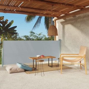vidaXL, vidaXL Seitenmarkise Ausziehbar 117x300 cm Grau, 