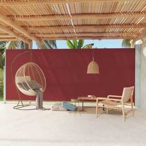 vidaXL, vidaXL Seitenmarkise Ausziehbar 220x600 cm Rot, vidaXL Seitenmarkise Ausziehbar 220x600 cm Rot