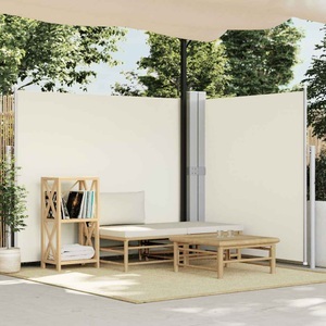 vidaXL, vidaXL Seitenmarkise Ausziehbar Creme 180x600 cm