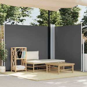 vidaXL, vidaXL Seitenmarkise Ausziehbar Anthrazit 180x600 cm, vidaXL Seitenmarkise Ausziehbar Anthrazit 180x600 cm