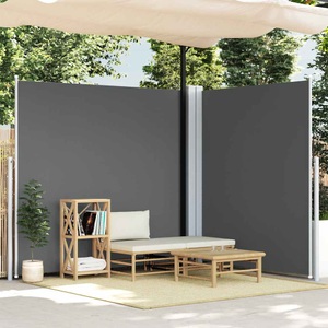vidaXL, vidaXL Seitenmarkise Ausziehbar Anthrazit 200x600 cm, 
